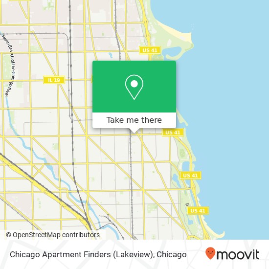 Chicago Apartment Finders (Lakeview) map