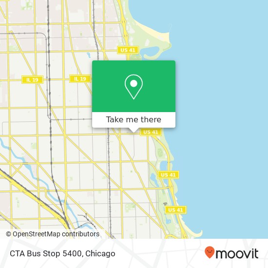 CTA Bus Stop 5400 map