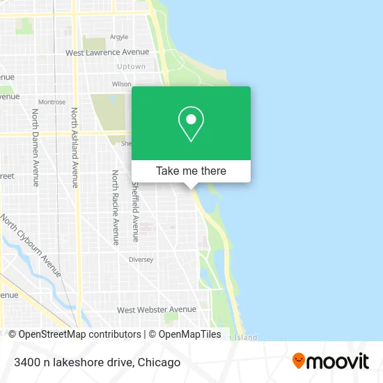 3400 n lakeshore drive map