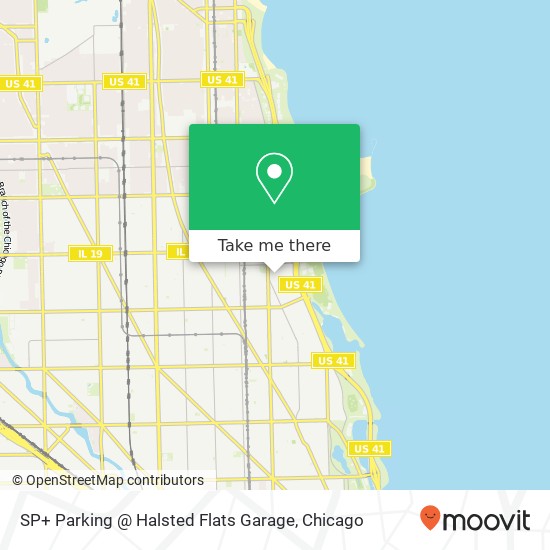 SP+ Parking @ Halsted Flats Garage map