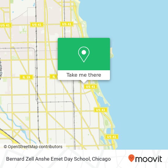 Bernard Zell Anshe Emet Day School map