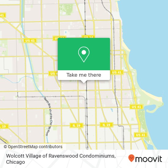 Wolcott Village of Ravenswood Condominiums map