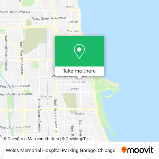 Mapa de Weiss Memorial Hospital Parking Garage