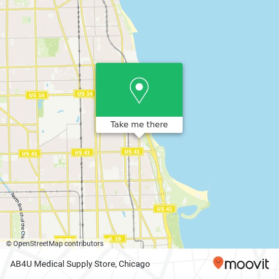 Mapa de AB4U Medical Supply Store