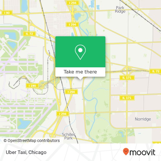 Mapa de Uber Taxi