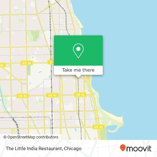 The Little India Restaurant map