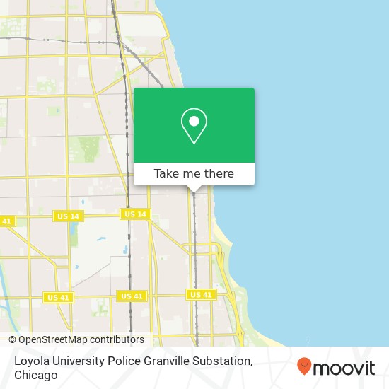 Loyola University Police Granville Substation map