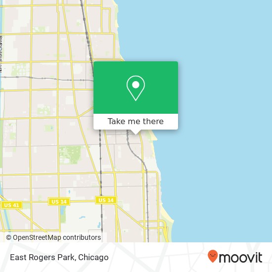 East Rogers Park map