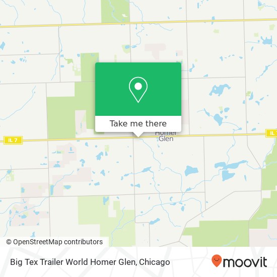 Big Tex Trailer World Homer Glen map