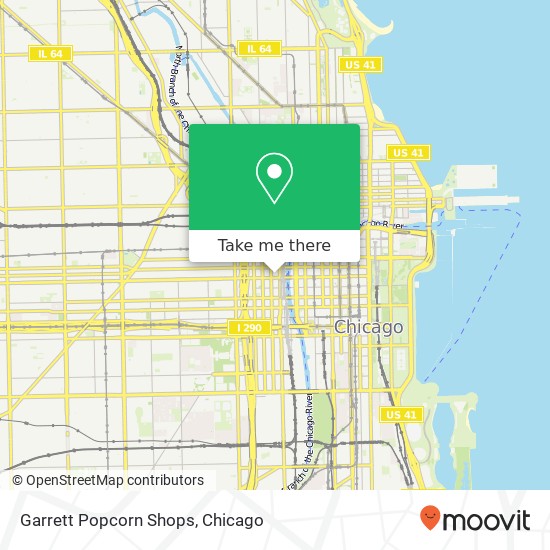 Mapa de Garrett Popcorn Shops