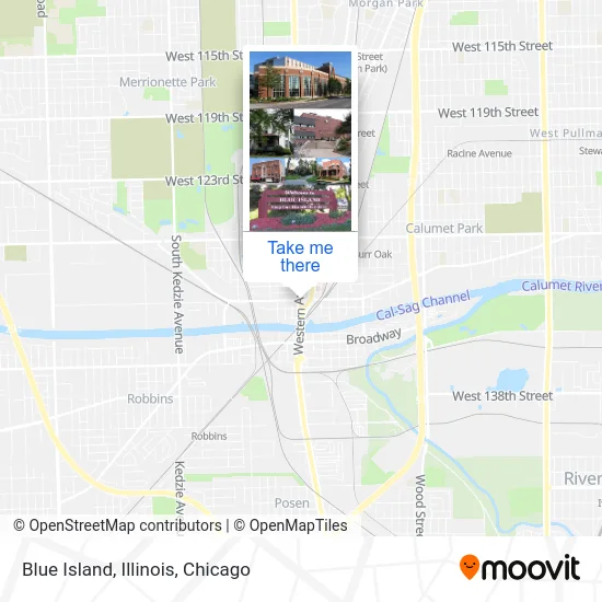 Blue Island, Illinois map