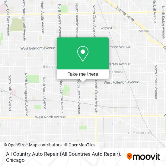 All Country Auto Repair map