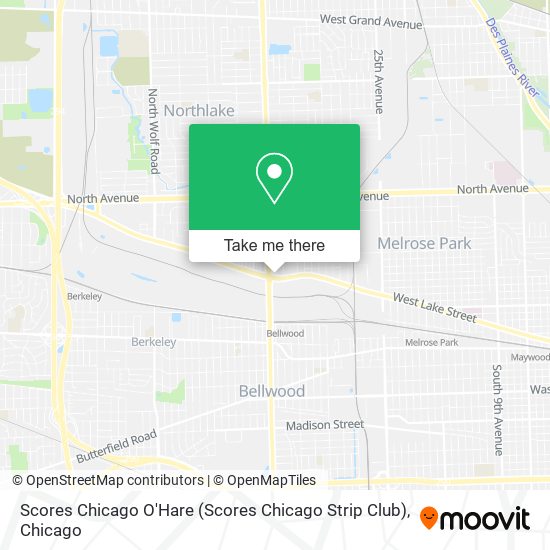 Scores Chicago O'Hare (Scores Chicago Strip Club) map