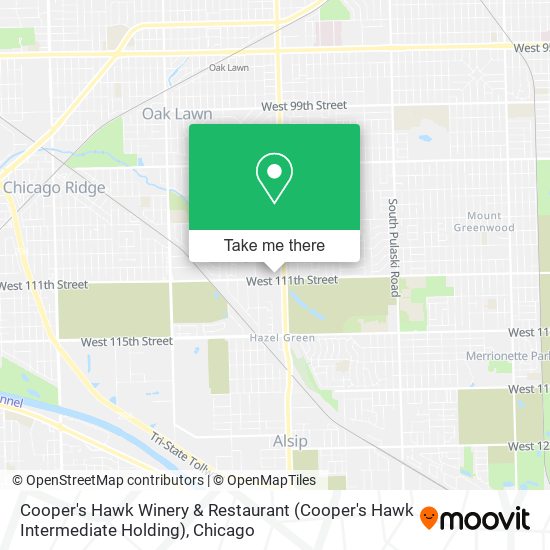 Mapa de Cooper's Hawk Winery & Restaurant (Cooper's Hawk Intermediate Holding)