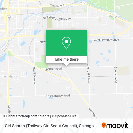 Mapa de Girl Scouts (Trailway Girl Scout Council)