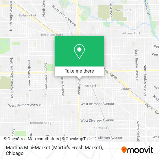 Martin's Mini-Market map