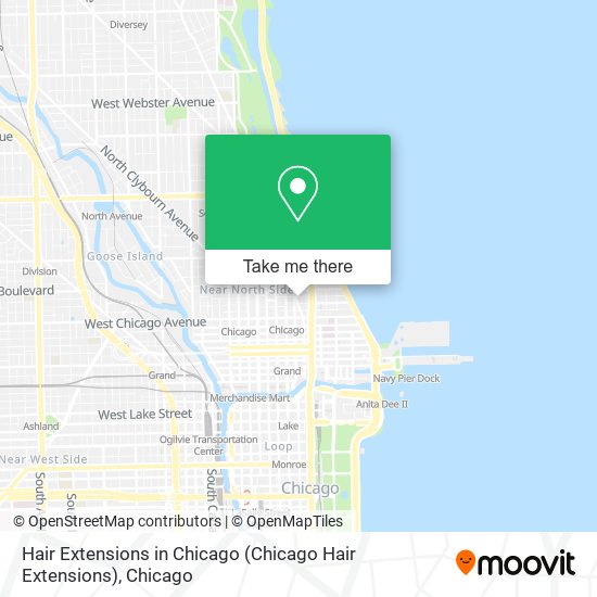 Hair Extensions in Chicago map