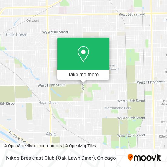 Nikos Breakfast Club (Oak Lawn Diner) map