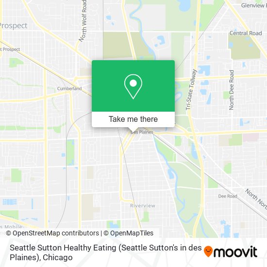 Mapa de Seattle Sutton Healthy Eating (Seattle Sutton's in des Plaines)