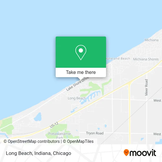 Long Beach, Indiana map