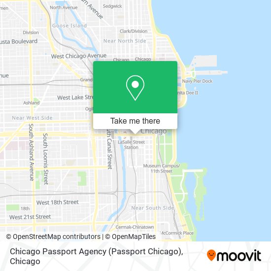 Chicago Passport Agency (Passport Chicago) map