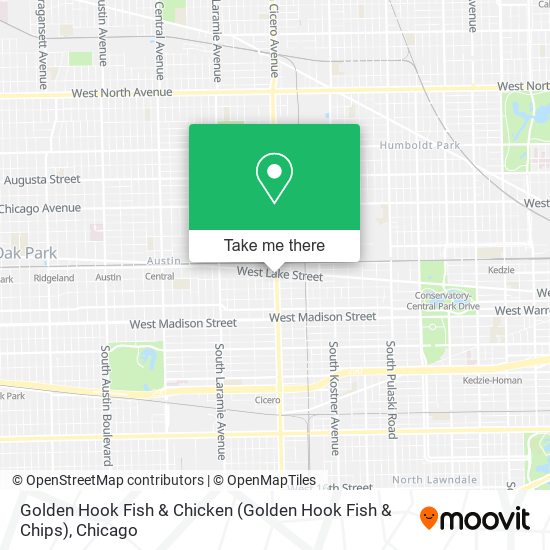 Mapa de Golden Hook Fish & Chicken