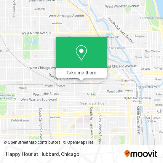 Mapa de Happy Hour at Hubbard