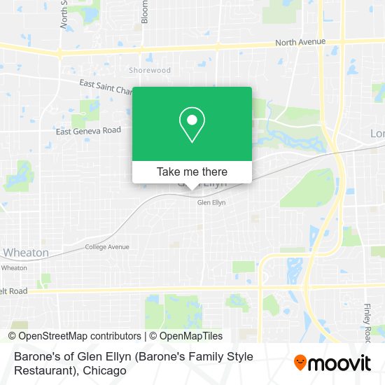 Mapa de Barone's of Glen Ellyn (Barone's Family Style Restaurant)