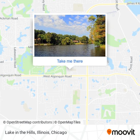 Lake in the Hills, Illinois map