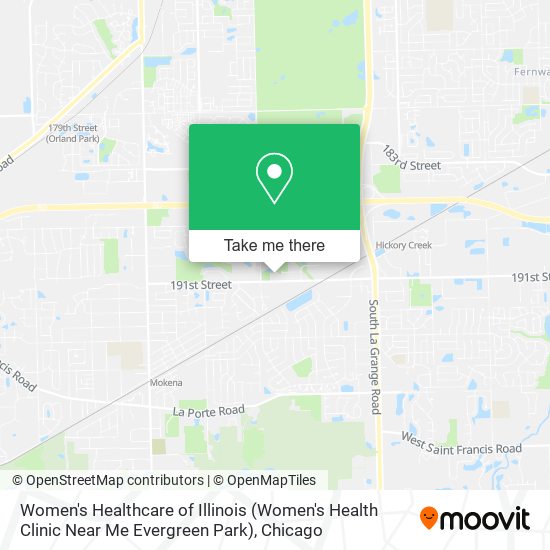 Women's Healthcare of Illinois (Women's Health Clinic Near Me Evergreen Park) map