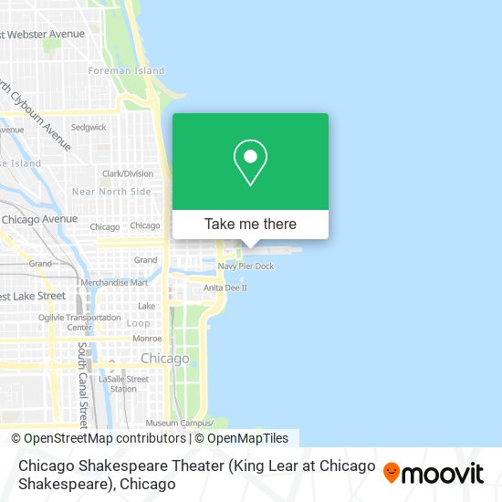 Mapa de Chicago Shakespeare Theater (King Lear at Chicago Shakespeare)
