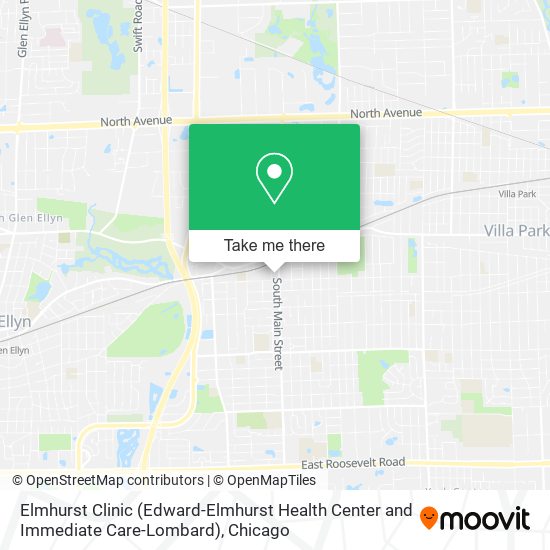 Mapa de Elmhurst Clinic (Edward-Elmhurst Health Center and Immediate Care-Lombard)