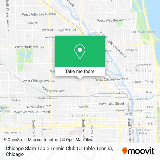 Chicago Slam Table Tennis Club (U Table Tennis) map