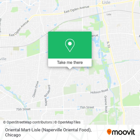 Mapa de Oriental Mart-Lisle (Naperville Oriental Food)