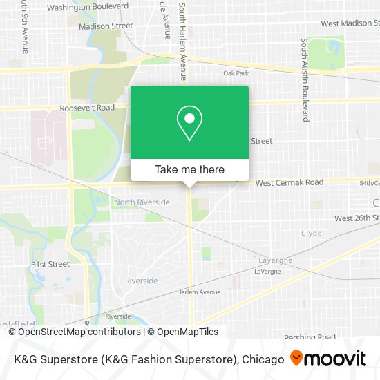 K&G Superstore map
