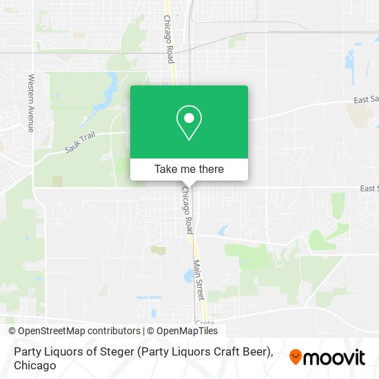 Party Liquors of Steger (Party Liquors Craft Beer) map