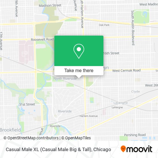 Casual Male XL (Casual Male Big & Tall) map