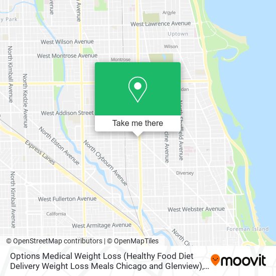 Mapa de Options Medical Weight Loss (Healthy Food Diet Delivery Weight Loss Meals Chicago and Glenview)