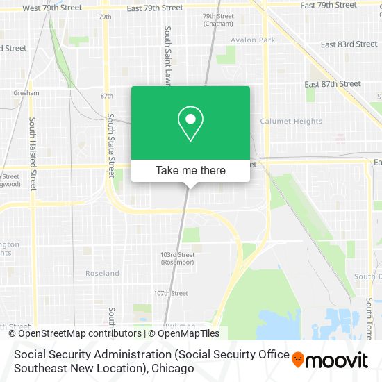Mapa de Social Security Administration (Social Secuirty Office Southeast New Location)