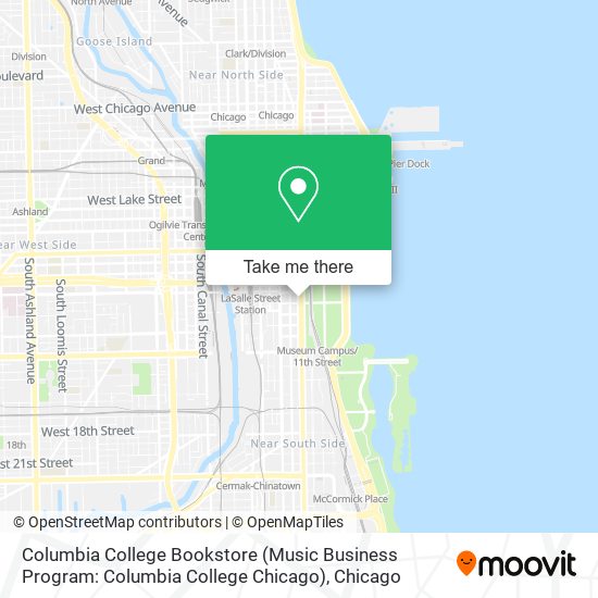Columbia College Bookstore (Music Business Program: Columbia College Chicago) map