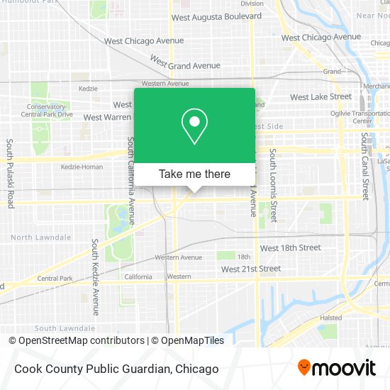 Cook County Public Guardian map