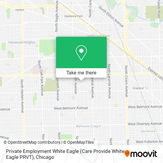 Private Employment White Eagle (Care Provide White Eagle PRVT) map