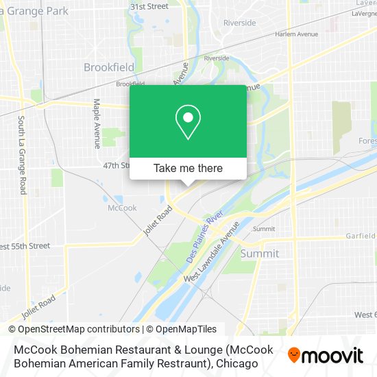 McCook Bohemian Restaurant & Lounge (McCook Bohemian American Family Restraunt) map