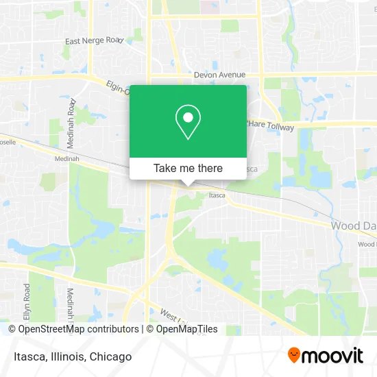 Itasca, Illinois map