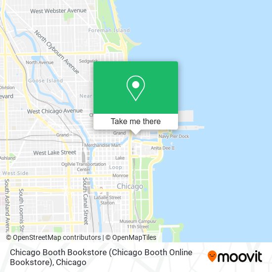 Chicago Booth Bookstore map
