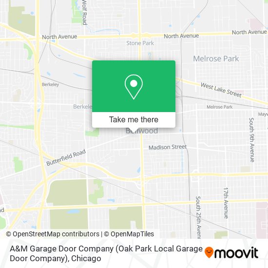 Mapa de A&M Garage Door Company (Oak Park Local Garage Door Company)