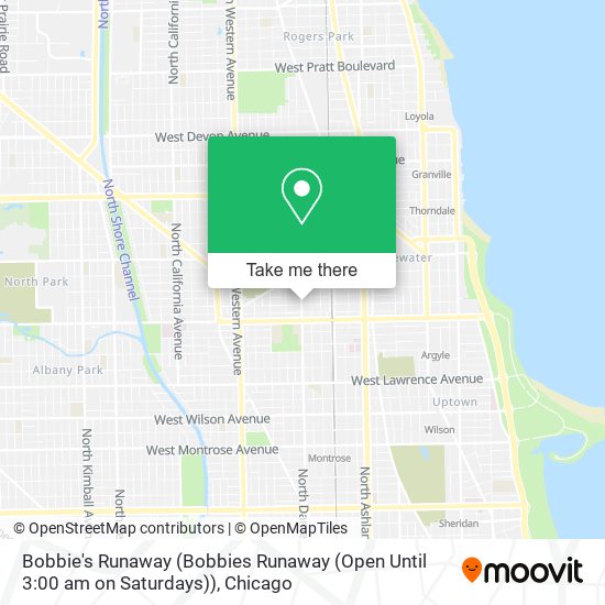 Bobbie's Runaway (Bobbies Runaway (Open Until 3:00 am on Saturdays)) map