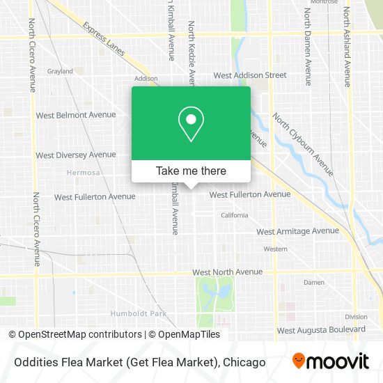 Mapa de Oddities Flea Market (Get Flea Market)