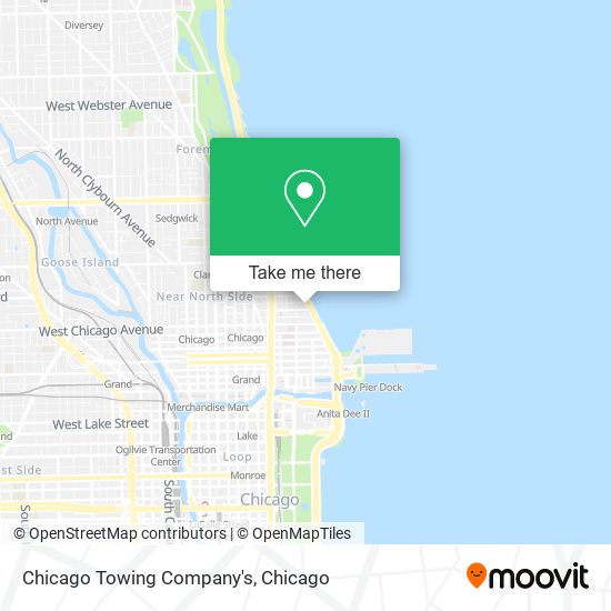 Chicago Towing Company's map
