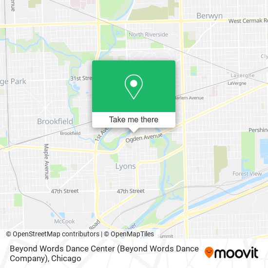 Beyond Words Dance Center map
